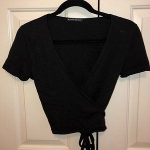 Brandy Melville black tie around top
